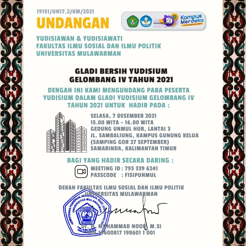 INFORMASI GLADI BERSIH YUDISIUM DAN PELAKSANAAN YUDISIUM GELOMBANG IV ...